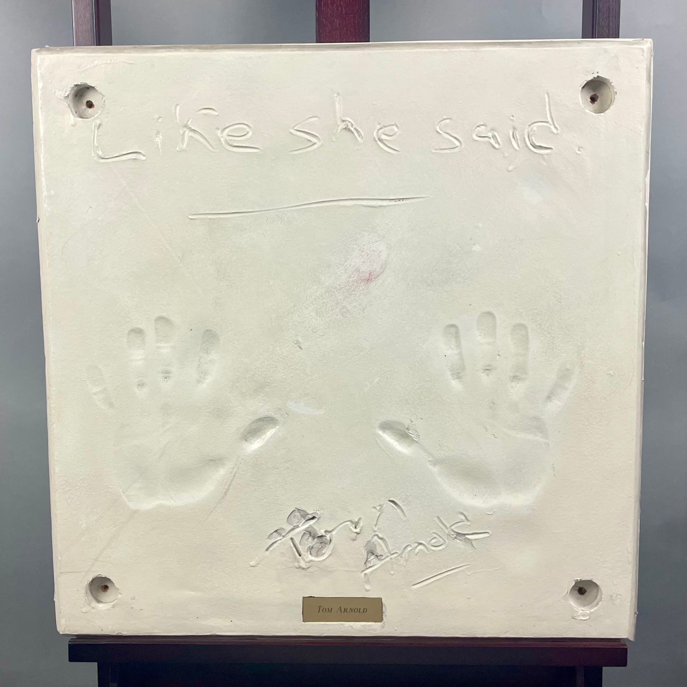 PLANET HOLLYWOOD SEATTLE Tom Arnold Celebrity Hand Cast